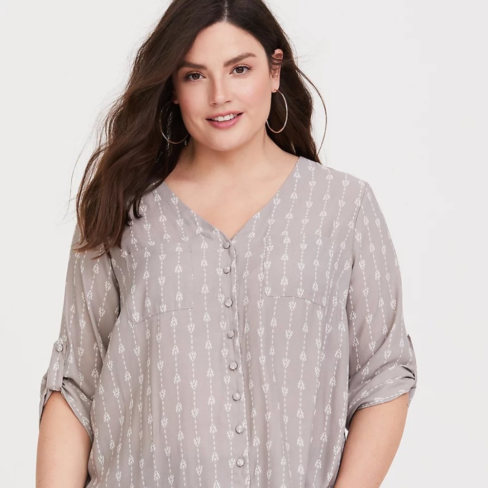 Torrid - Arrow Pattern Harper Blouse - Size 3